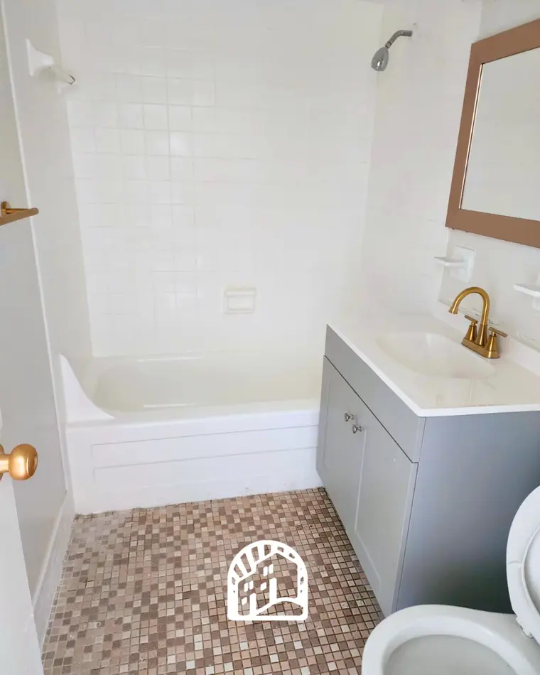 Bathroom in a one-bedroom home