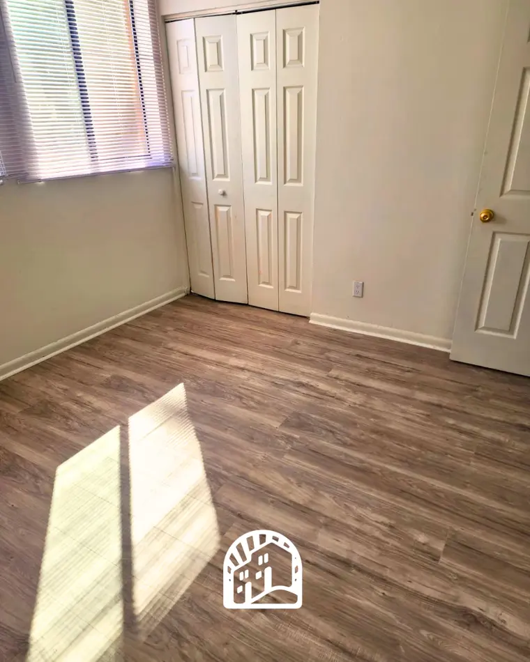 Renovated bedroom with natural light